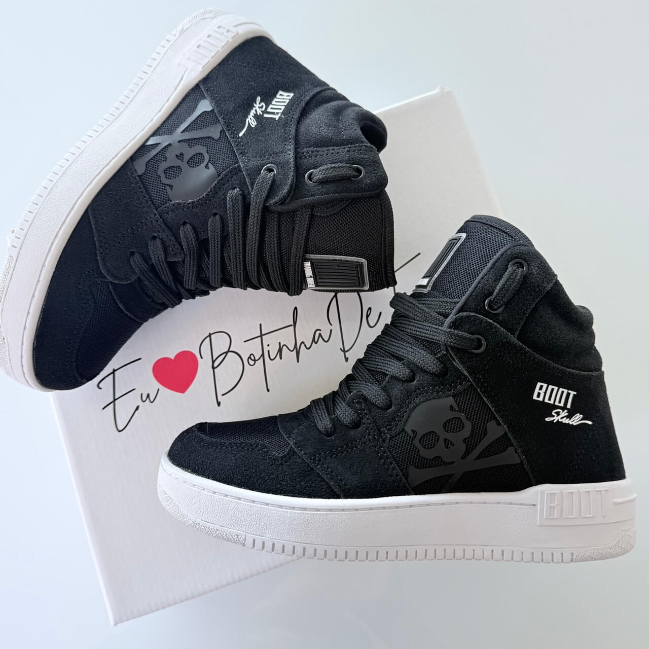 bota-de-treino-boot-skull-preto Bota de Treino Skull Preta - Imagem 1